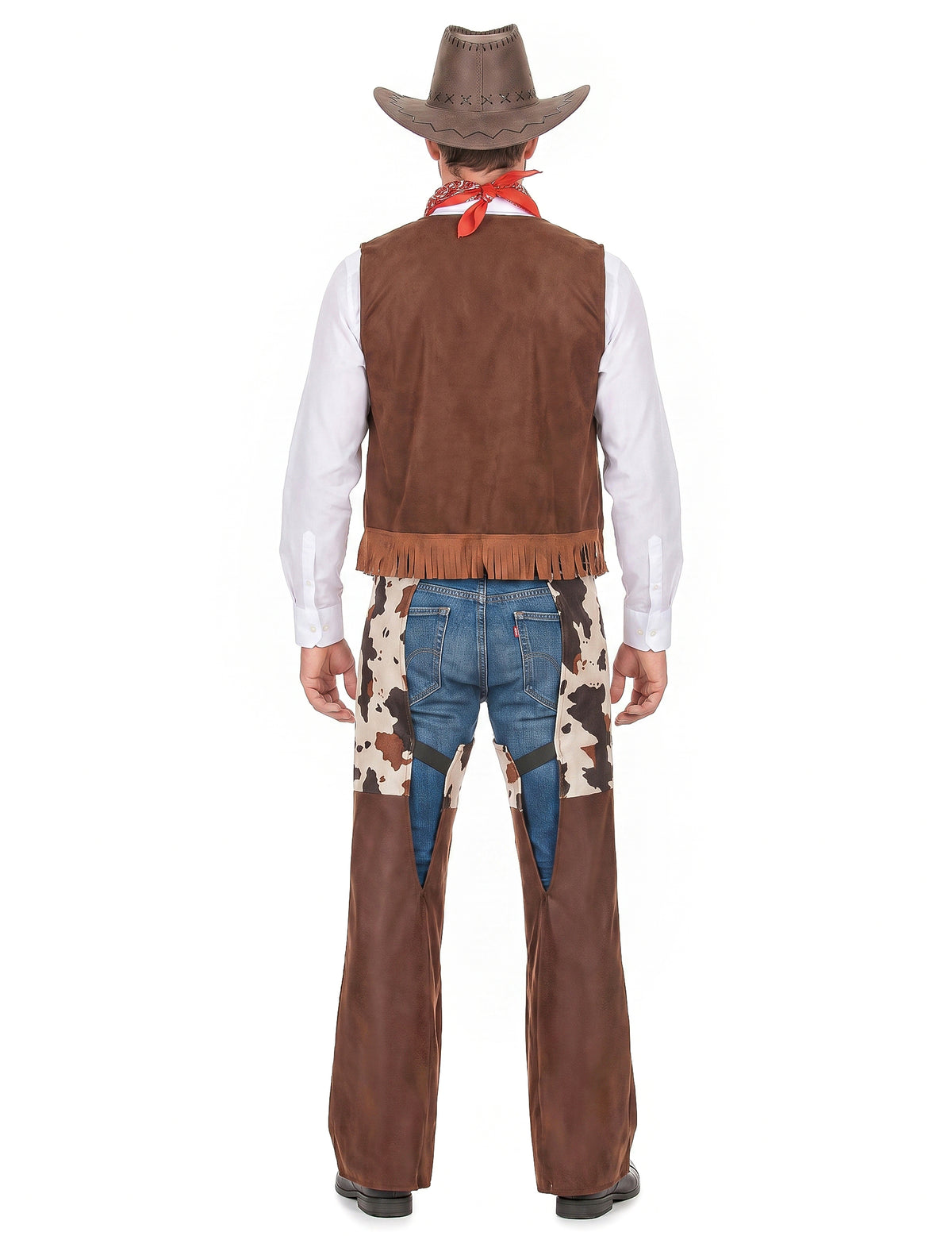 Disfarce cowboy do faroeste homem