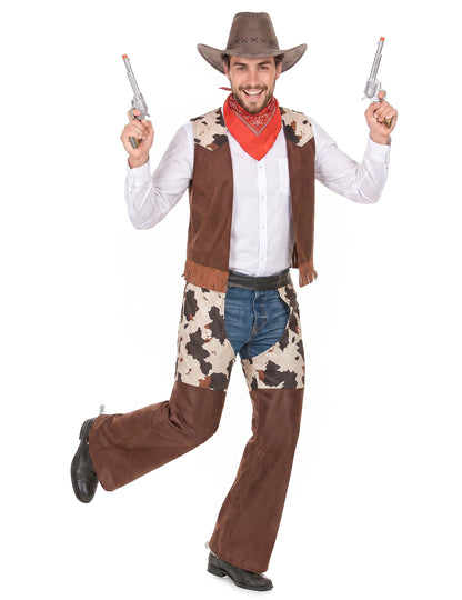 Disfarce cowboy do faroeste homem