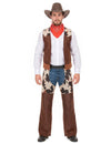 Disfarce cowboy do faroeste homem