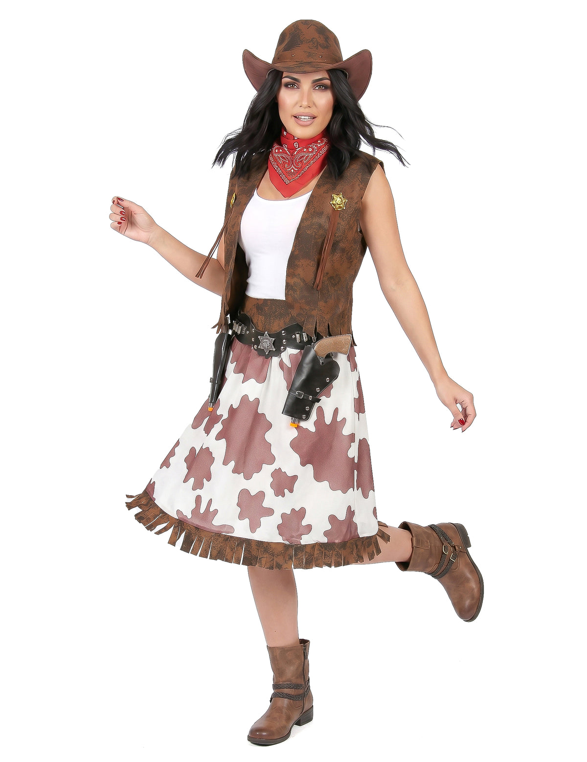 Disfarce cowgirl mulher