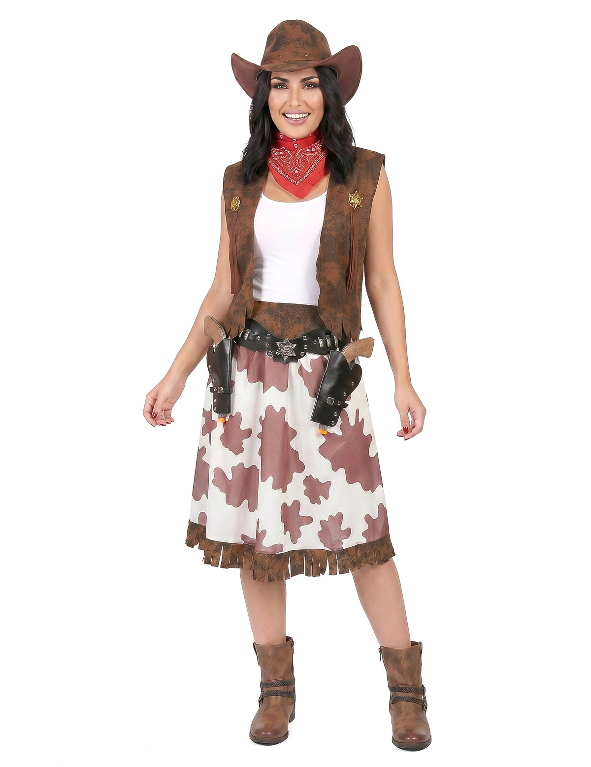 Disfarce cowgirl mulher
