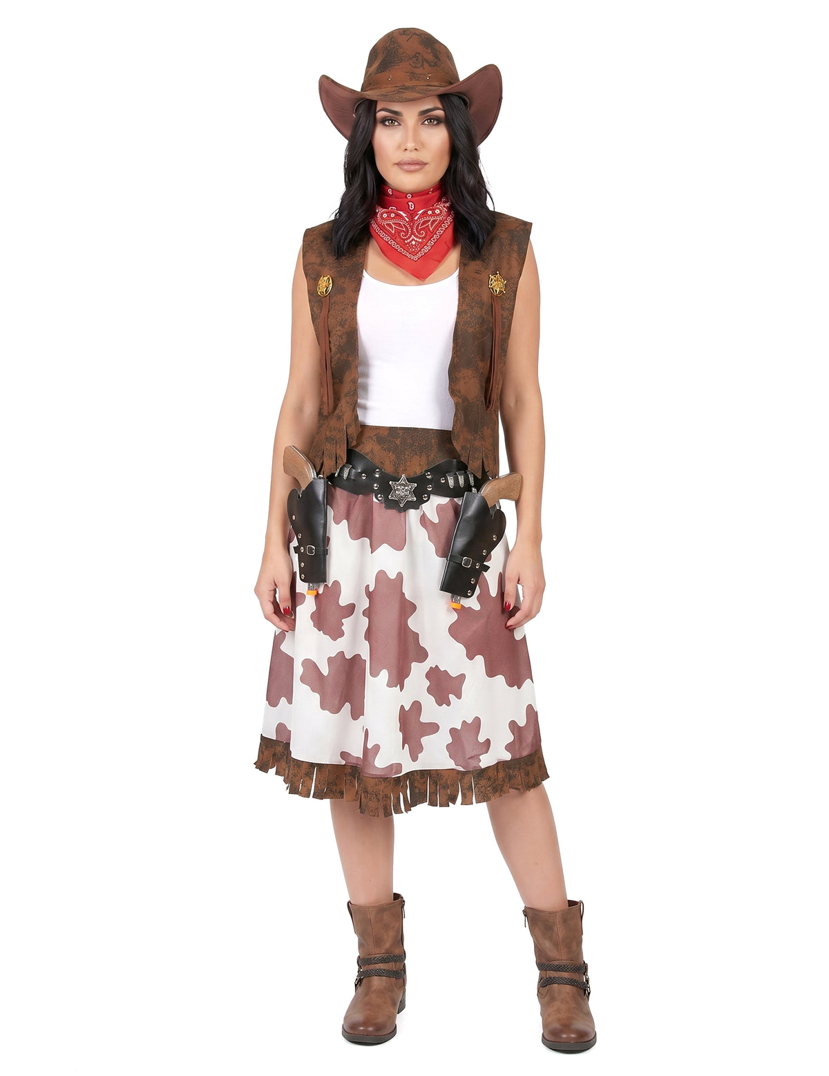 Disfarce cowgirl mulher