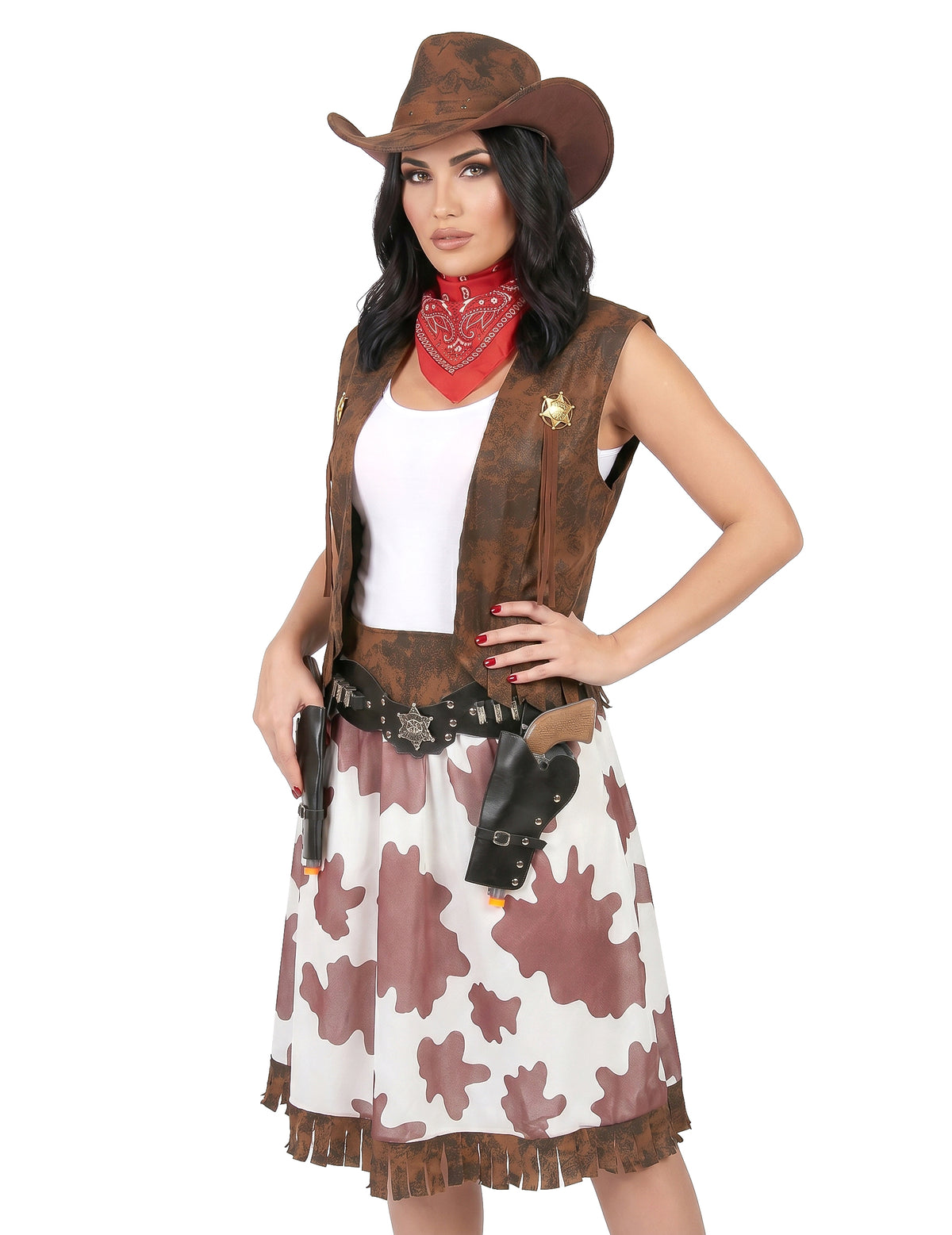 Disfarce cowgirl mulher