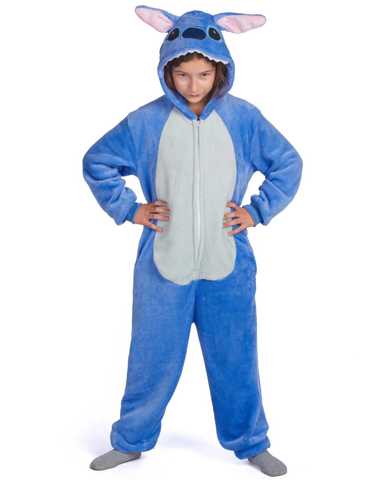 Fato de criatura alienígena azul para criança