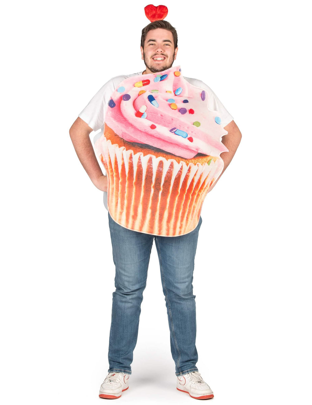 Vista geral do disfarce de cupcake vitaminado