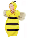 Déguisement abeille pour bébé jaune et noir avec ailes et antennes