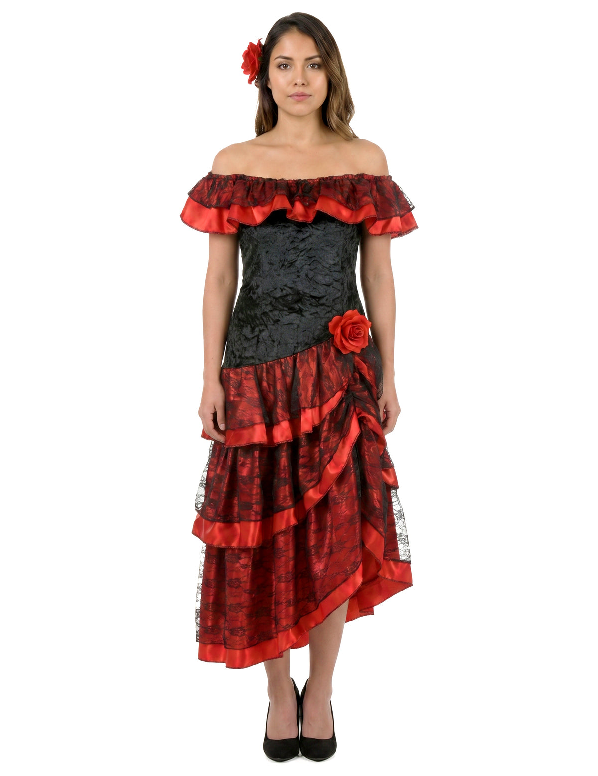 Disfarce dançarina de flamenco mulher