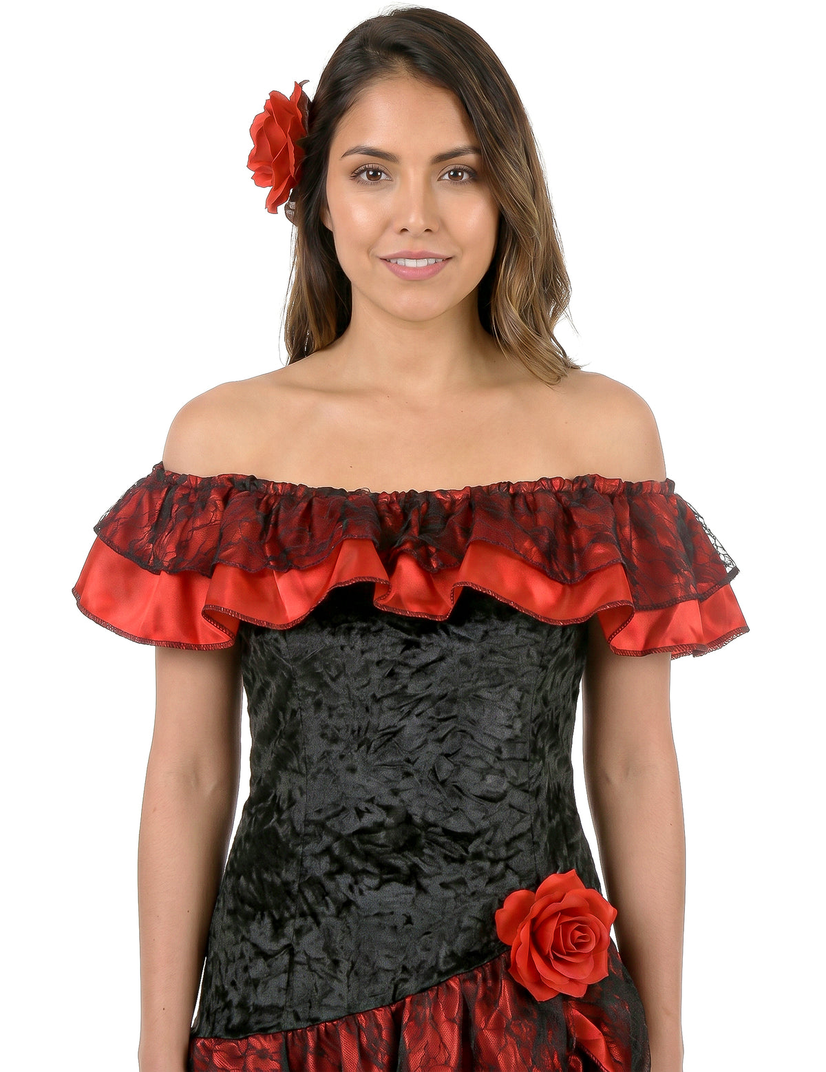 Disfarce dançarina de flamenco mulher