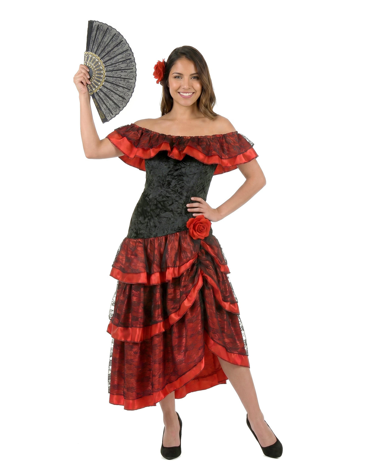 Disfarce dançarina de flamenco mulher