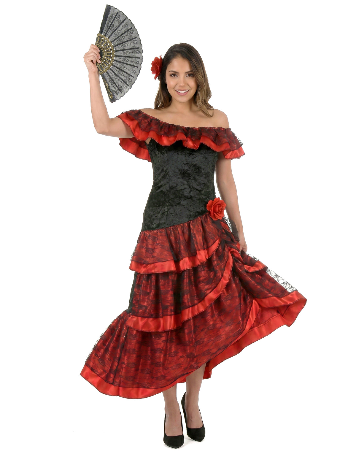 Disfarce dançarina de flamenco mulher