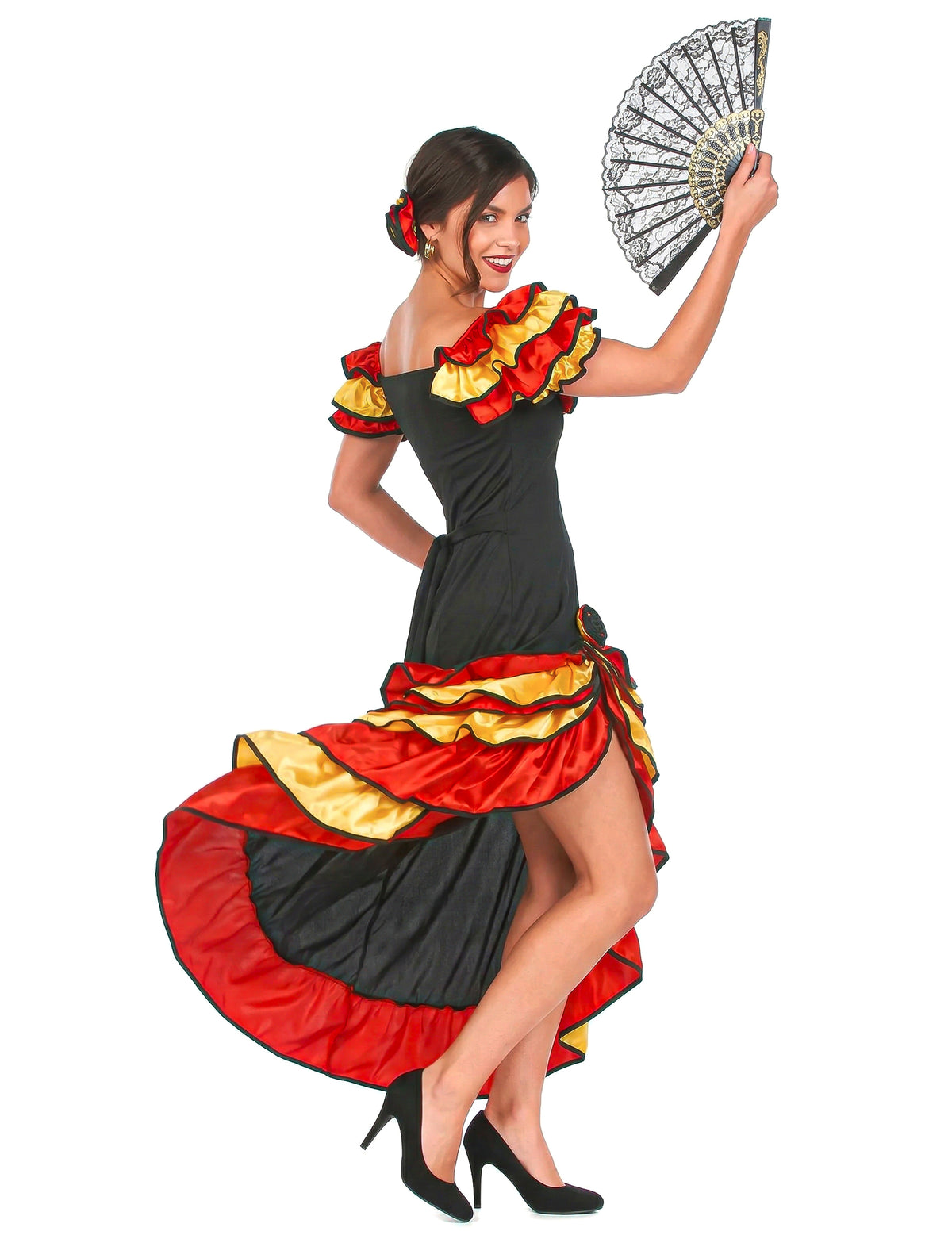 Disfarce de dançarina flamenco mulher