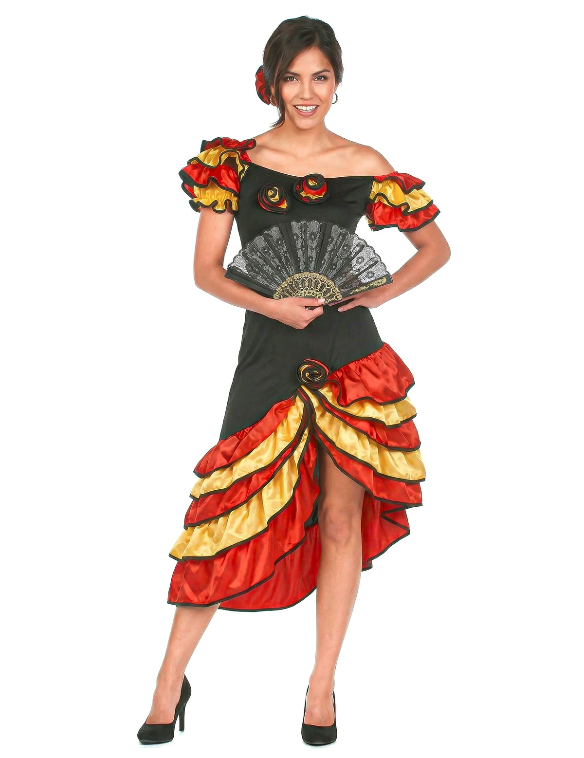Disfarce de dançarina flamenco mulher