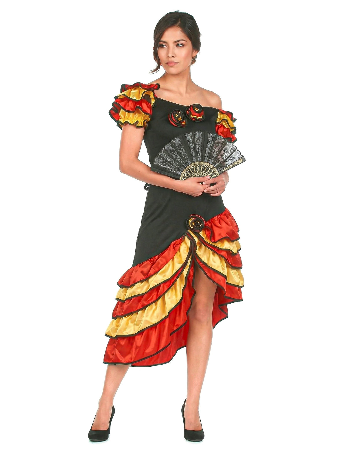Disfarce de dançarina flamenco mulher
