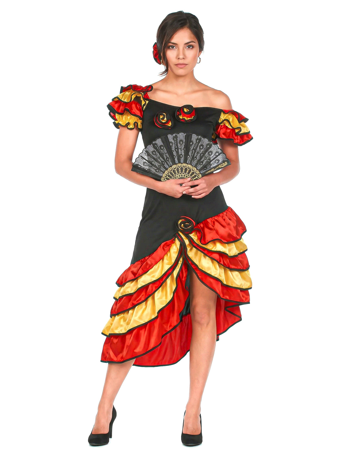 Disfarce de dançarina flamenco mulher