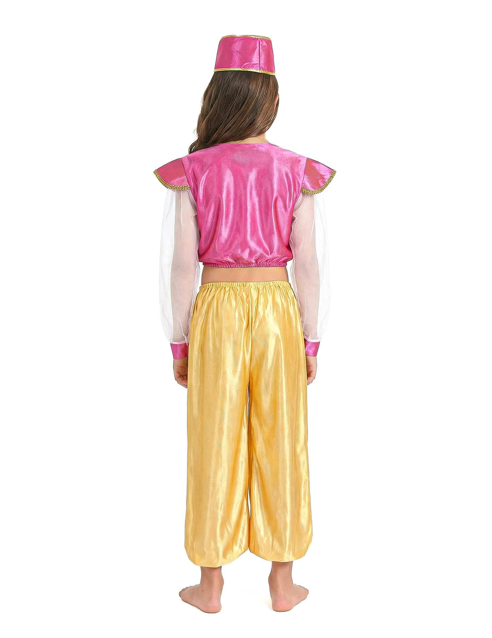 Vue de dos du déguisement danseuse orientale luxe