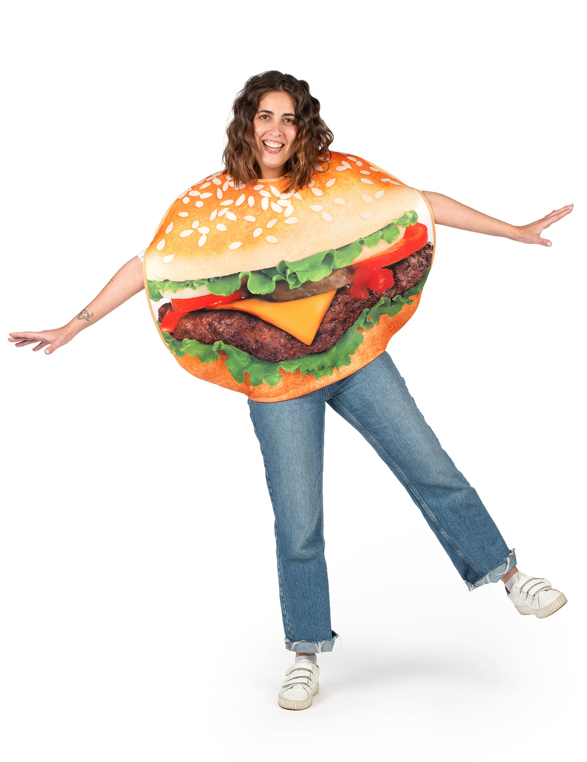 Disfarce de hamburger adulto