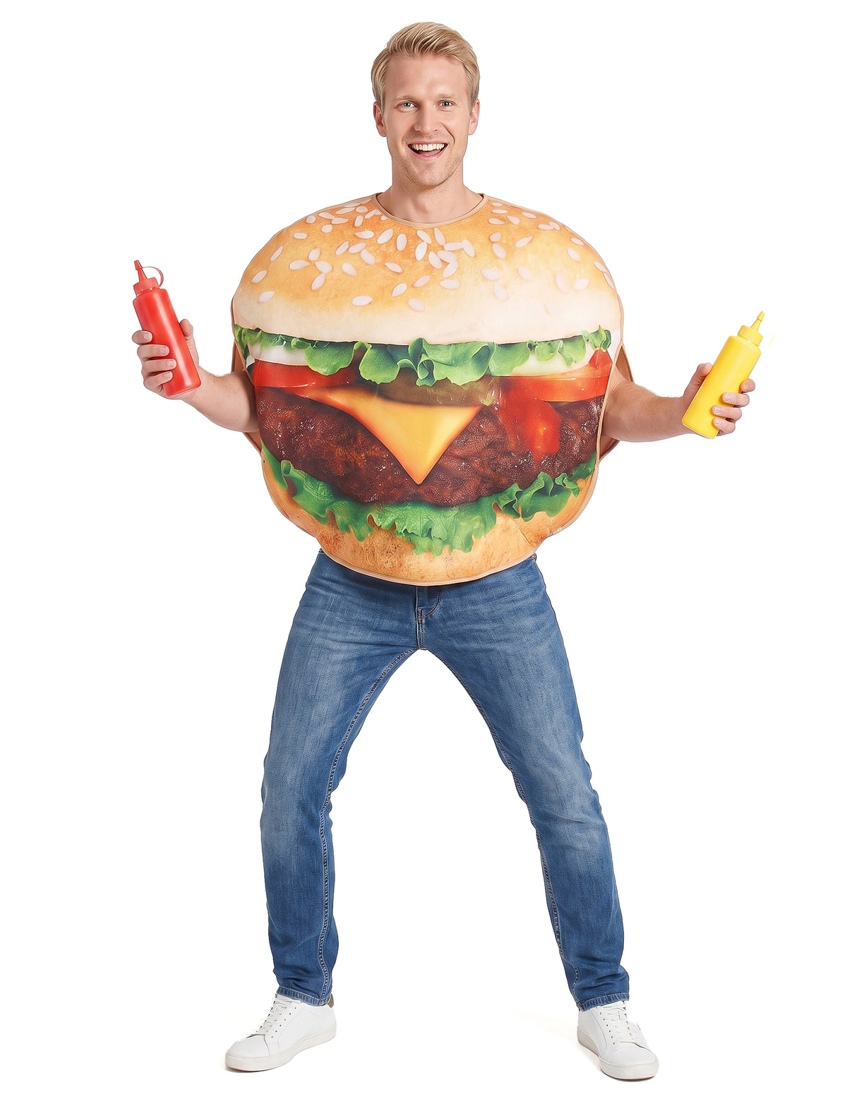 Disfarce de hamburger adulto