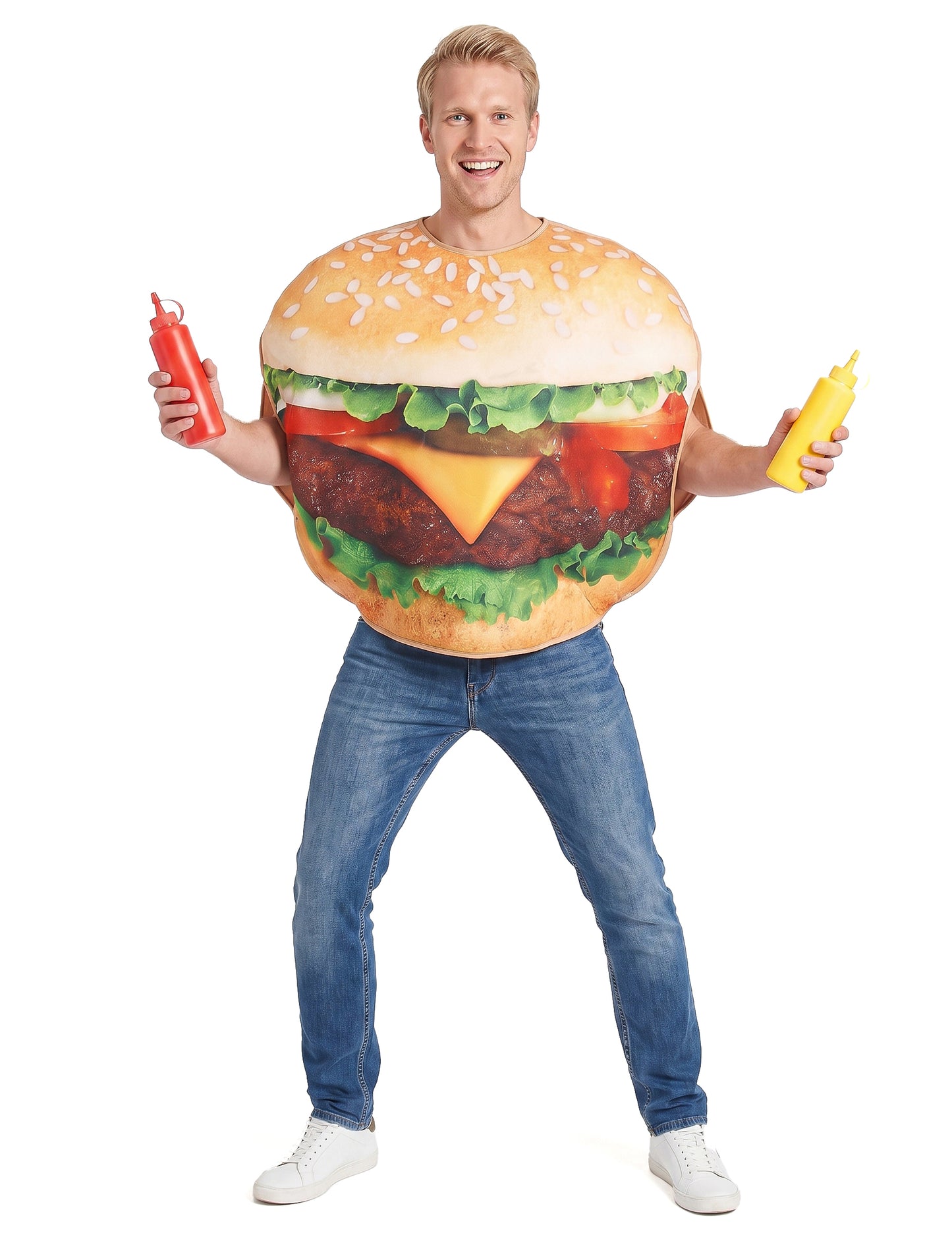 Disfarce de hamburger adulto