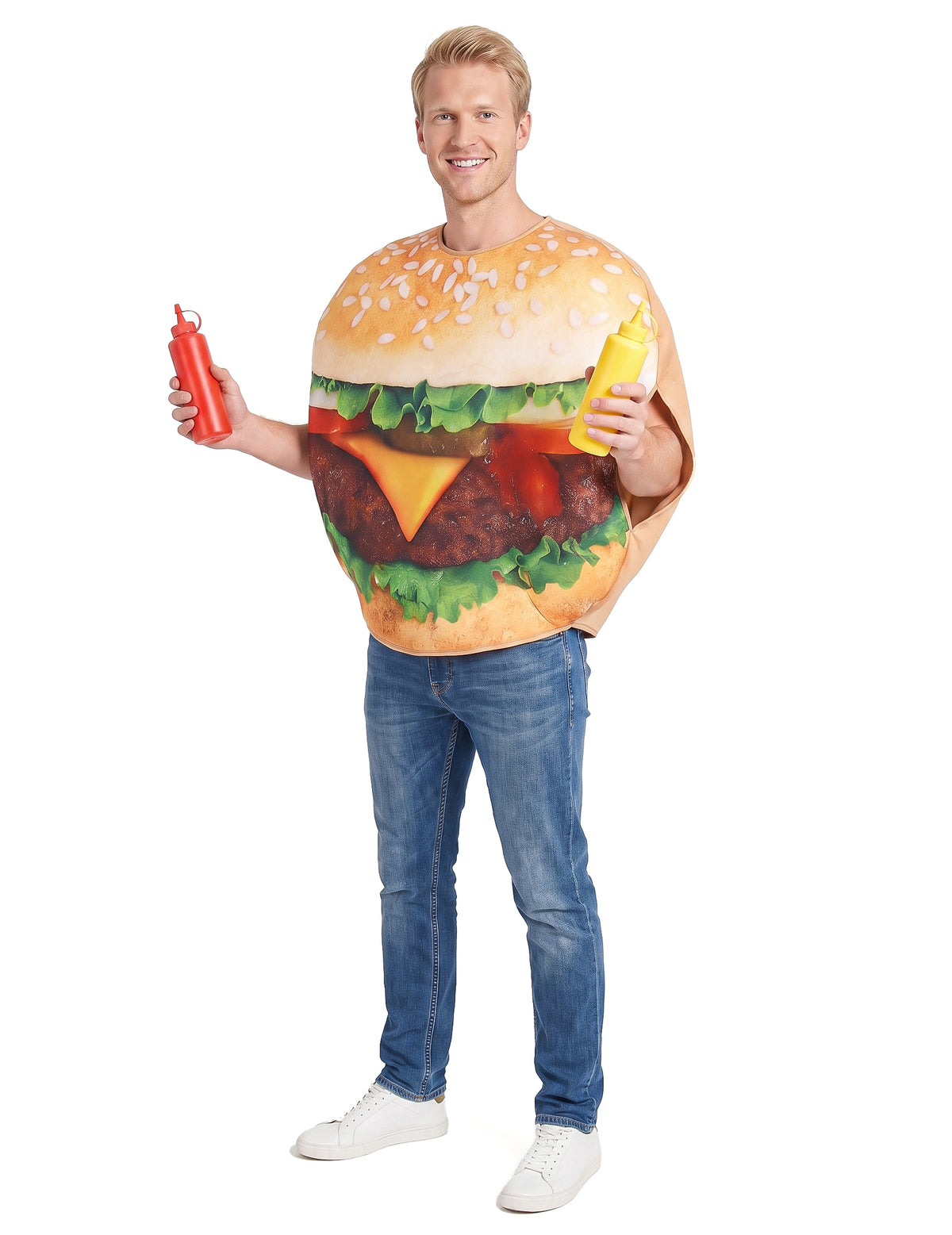 Disfarce de hamburger adulto