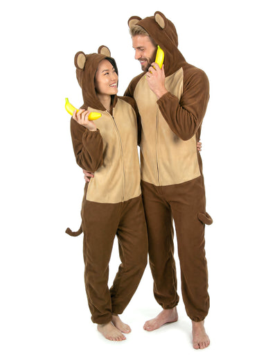 Disfarce de casal macaco