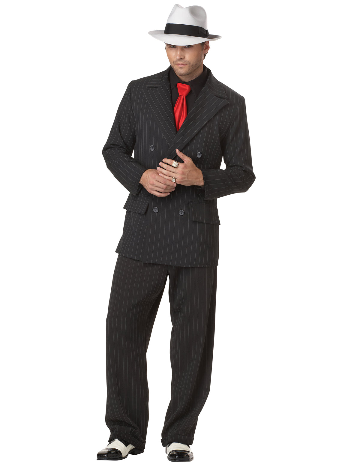 Vue d'ensemble du déguisement de Gangster pour homme