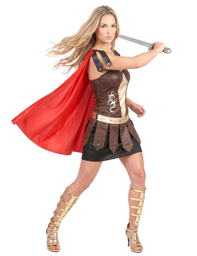 Disfarce de gladiadora romana adulto