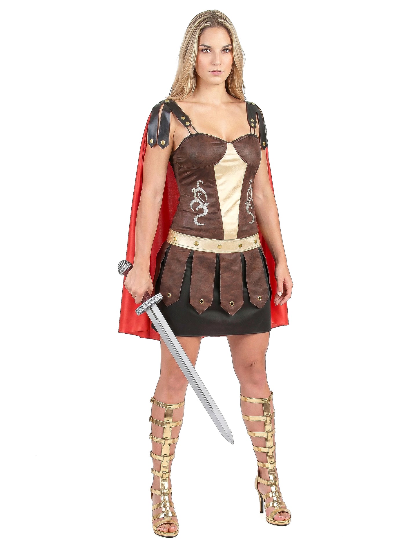 Disfarce de gladiadora romana adulto