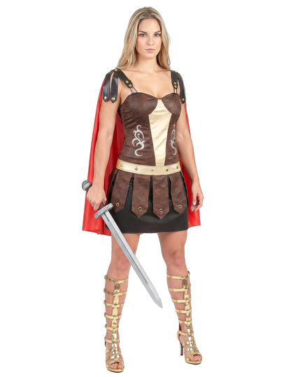 Disfarce de gladiadora romana adulto