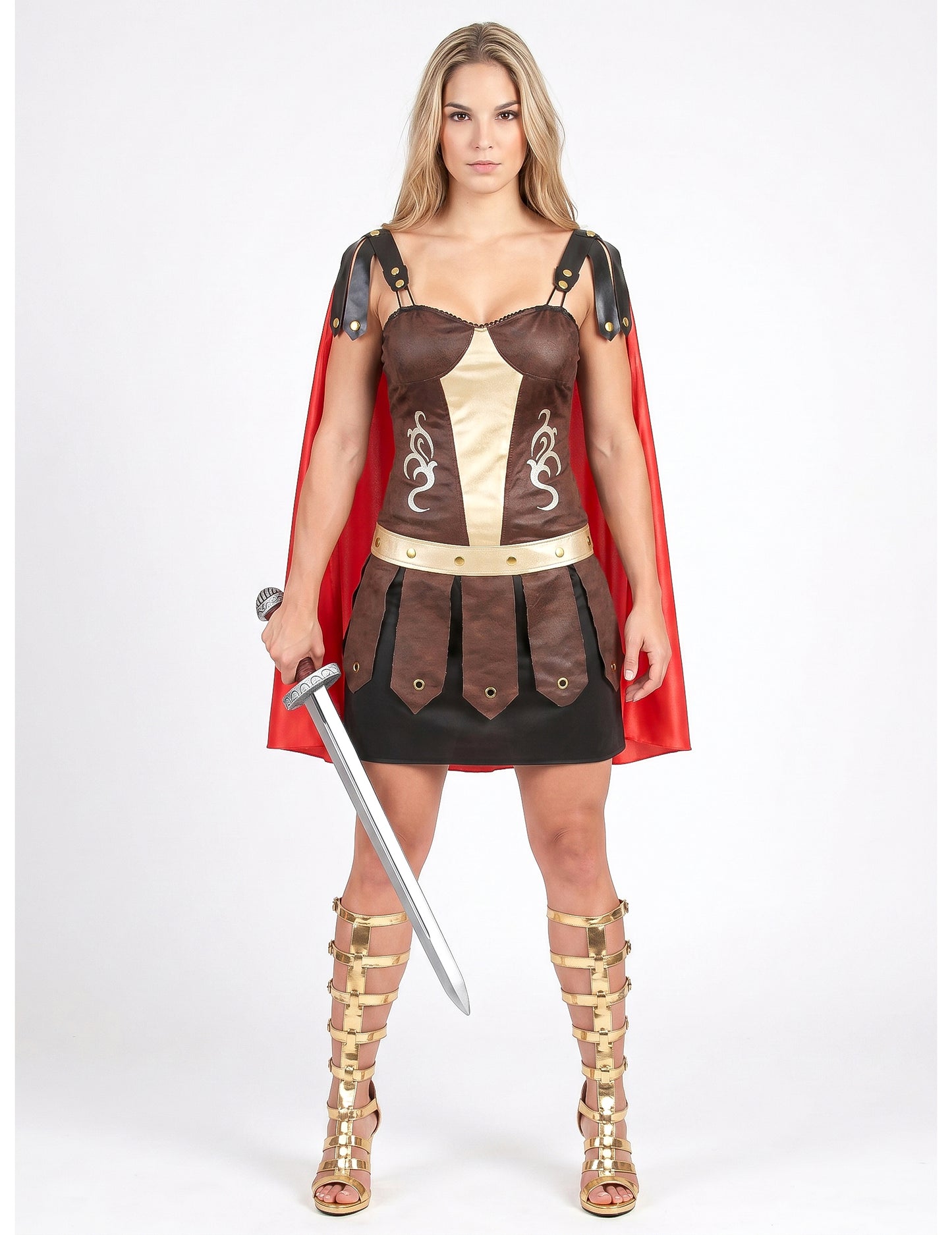 Disfarce de gladiadora romana adulto