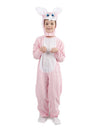 Déguisement de lapin pour enfant rose et blanc