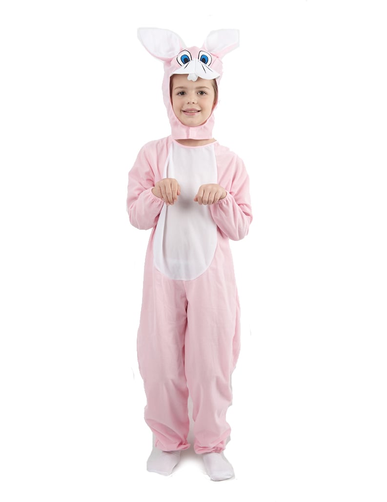 Déguisement de lapin pour enfant rose et blanc