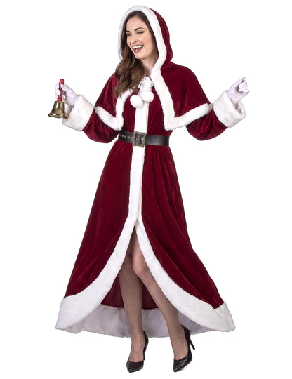 Disfarce de Mãe Natal Super Luxo adulto