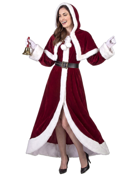 Disfarce de Mãe Natal Super Luxo adulto