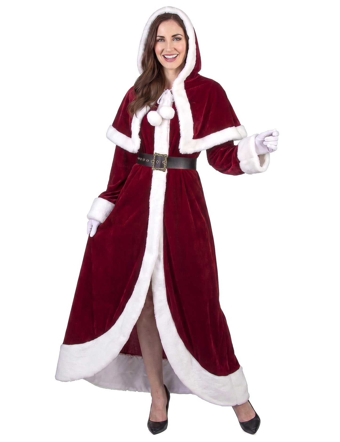 Disfarce de Mãe Natal Super Luxo adulto