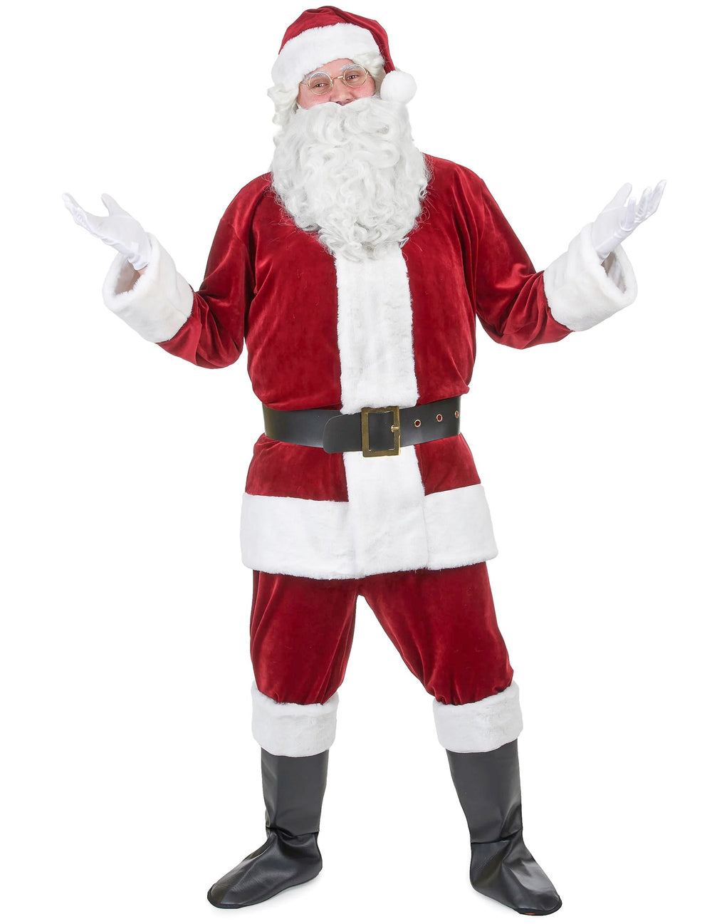 Vue de face du déguisement de Père Noël
