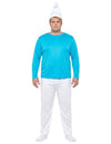 Disfarce Smurf™ tamanho grande para adultos
