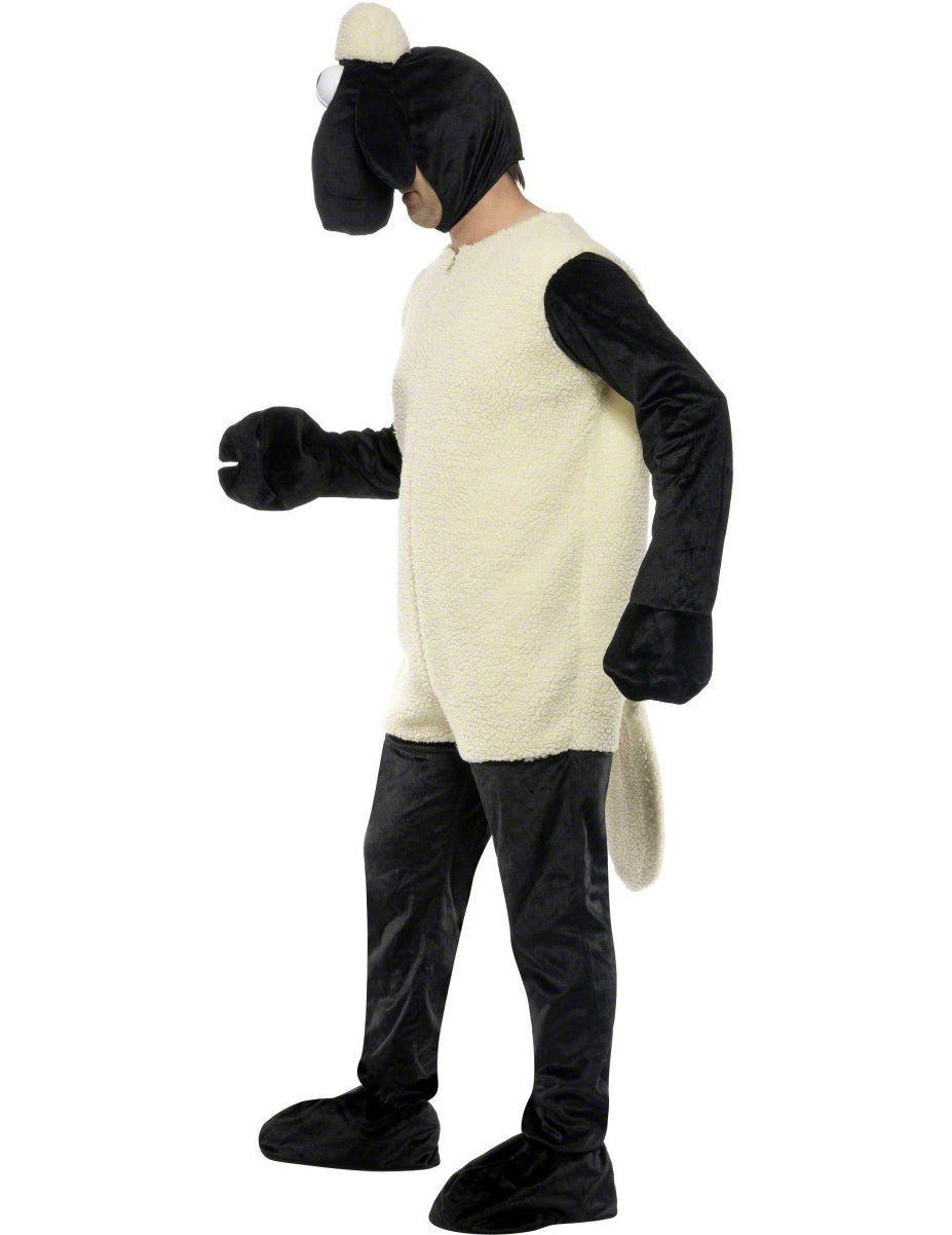 Vue de profil du déguisement Shaun le mouton