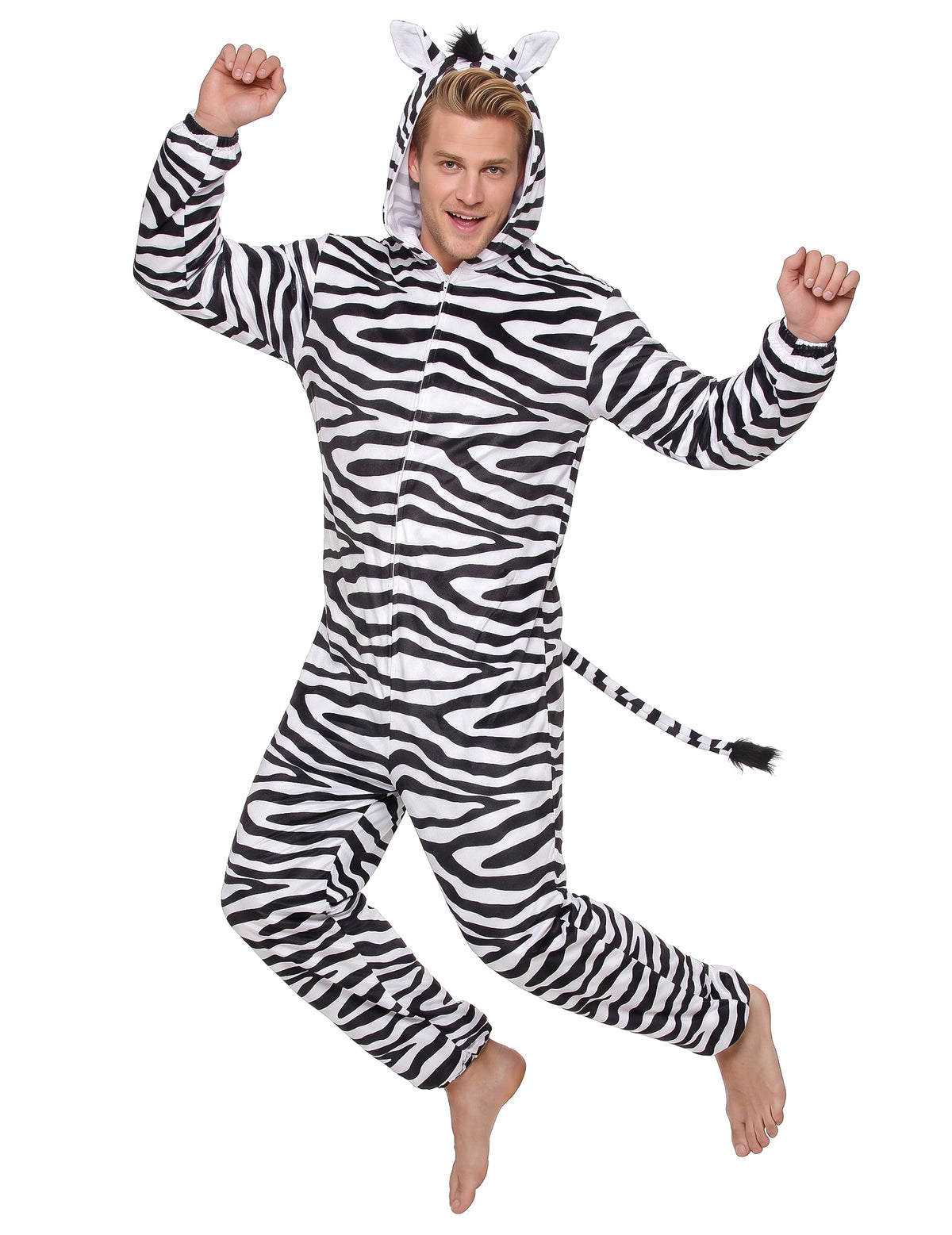 Disfarce de Zebra homem