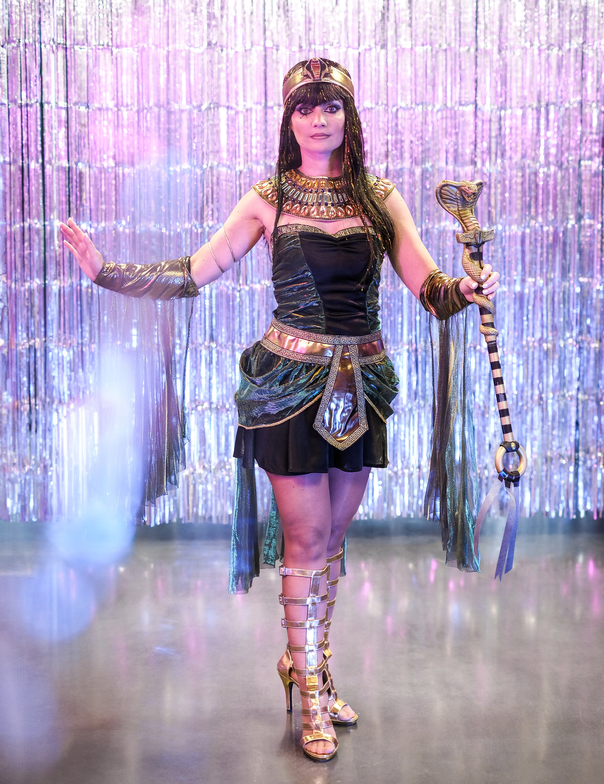 Disfarce rainha do Egipt-pto mulher