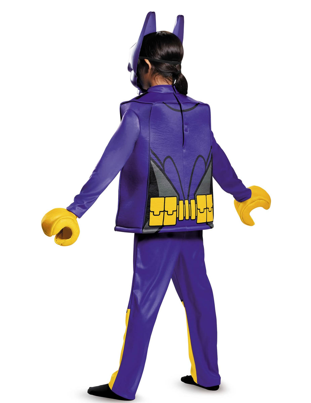 Vista de trás do fato de luxo Batgirl LEGO Movie para criança