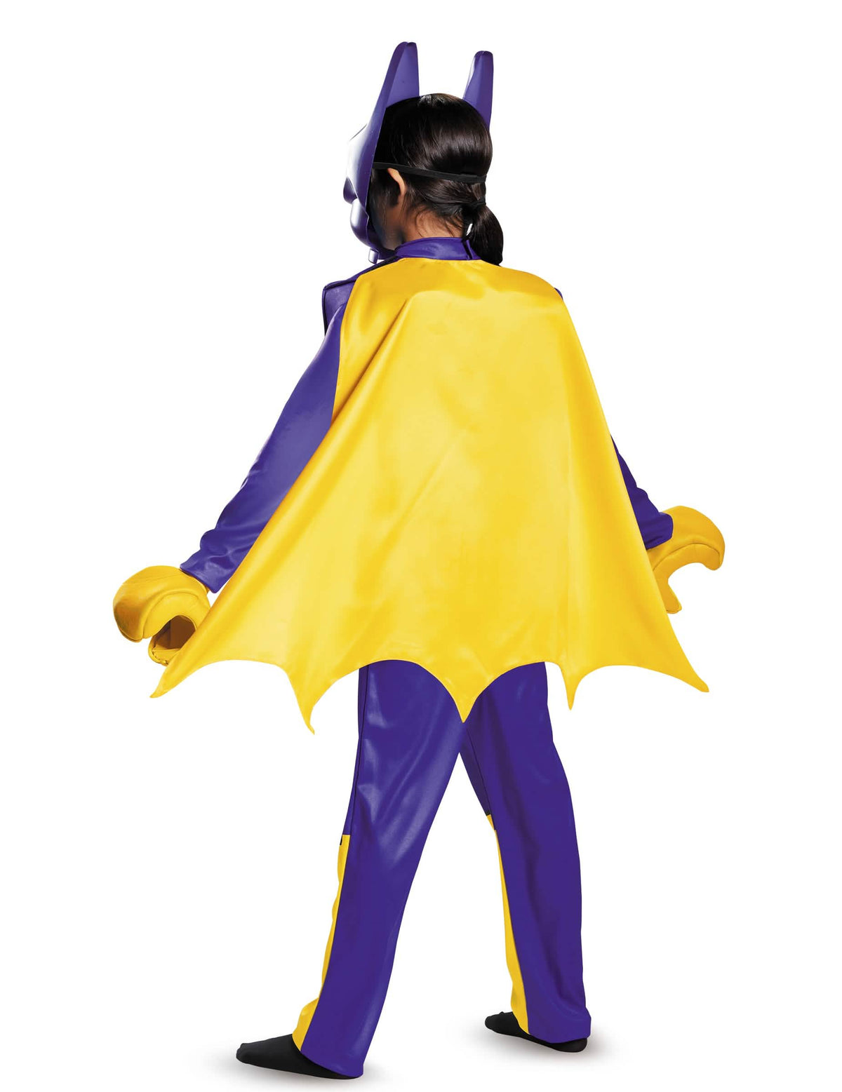 Vista de trás do fato de luxo Batgirl LEGO Movie para criança