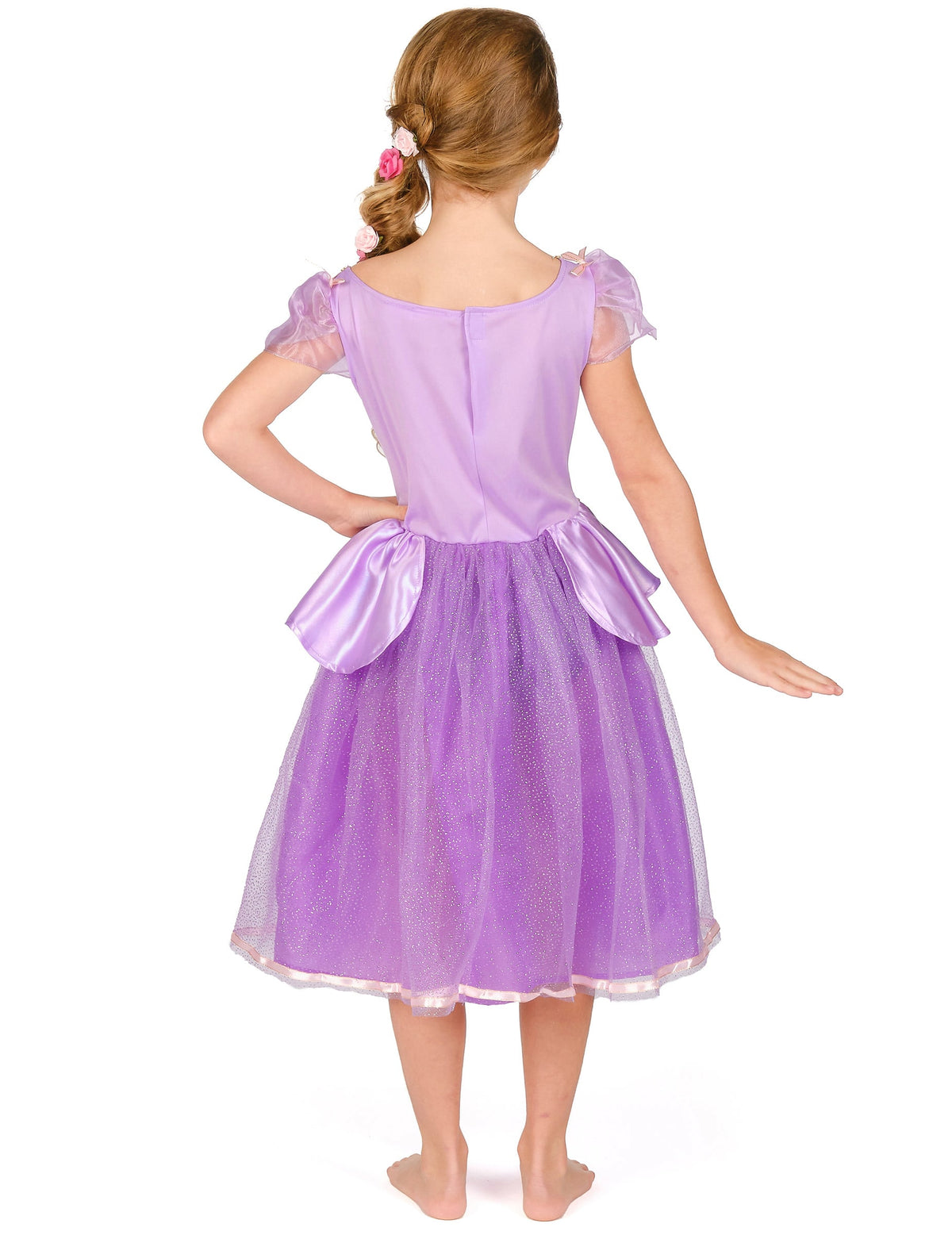 Vue de dos du déguisement deluxe Raiponce™ pour fille