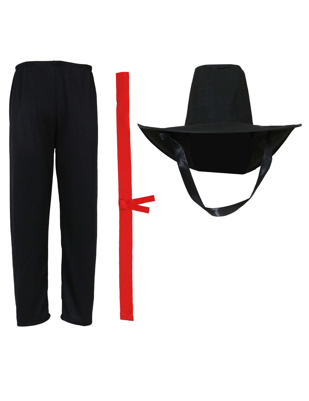 Pantalon, ceinture et chapeau du déguisement de démon possédé