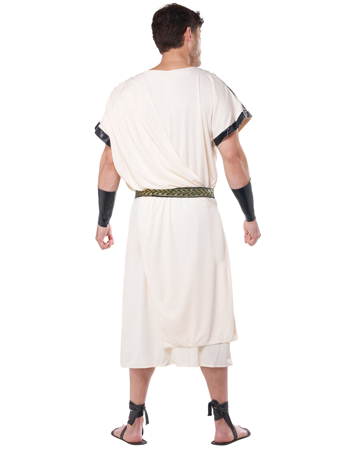 Vue de dos du déguisement de dieu grec pour homme