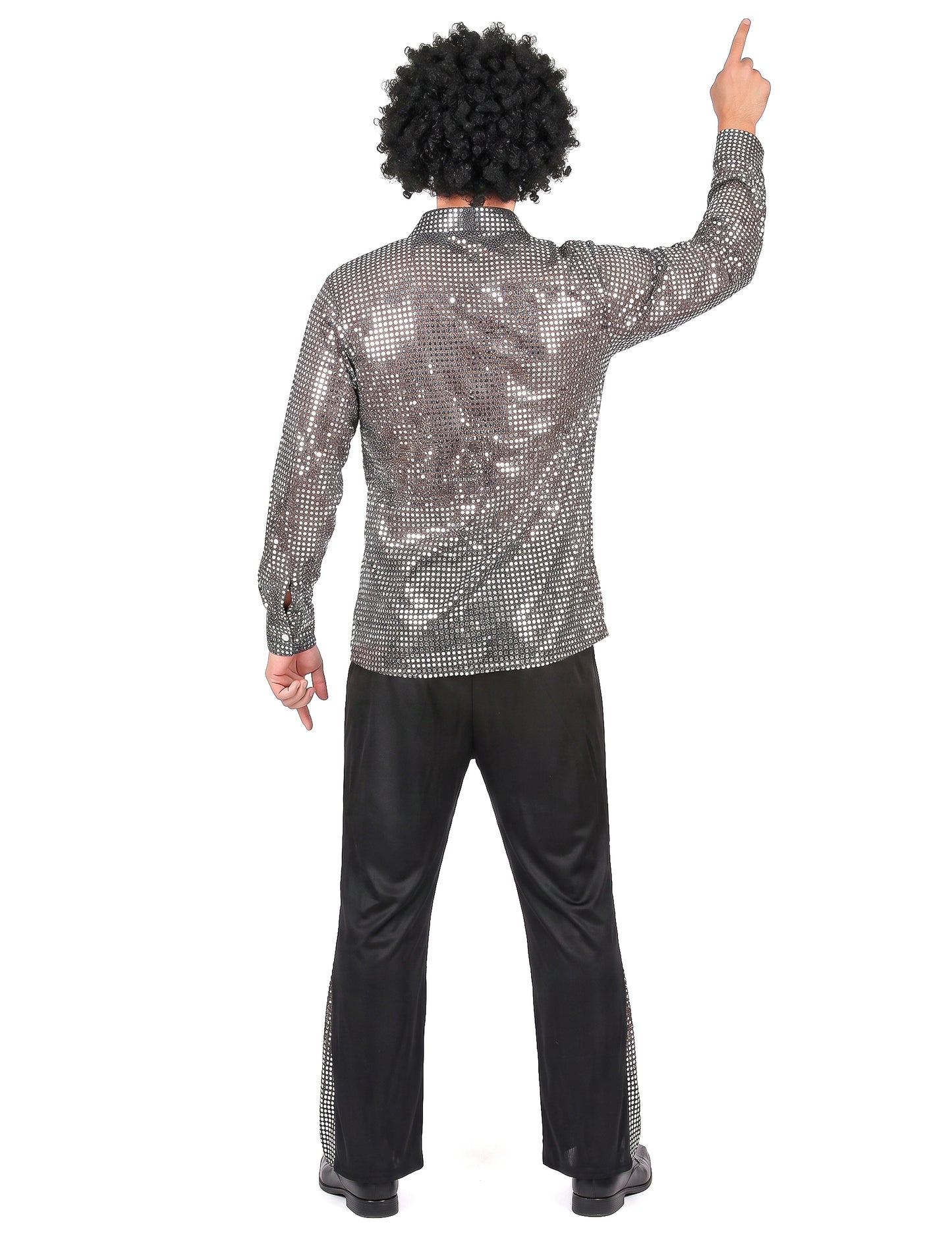 Disfarce de Disco prateado para homem