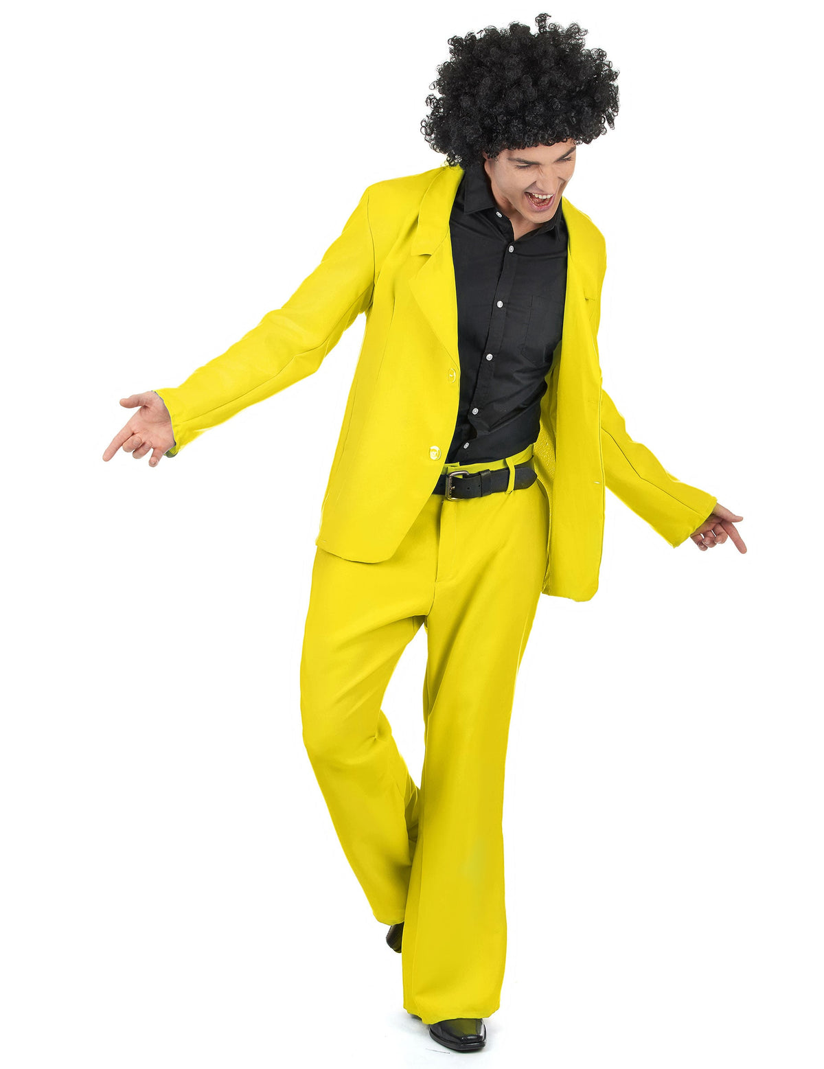 Déguisement disco pour adulte jaune