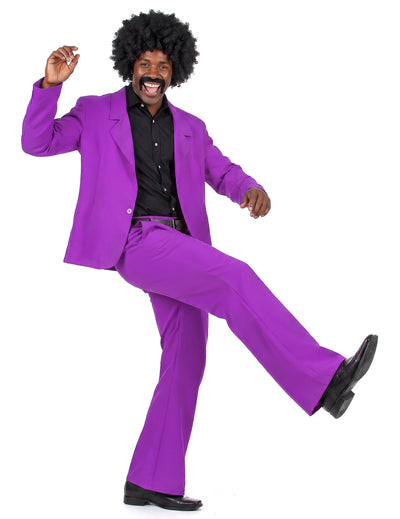 Disfarce disco violeta para homem