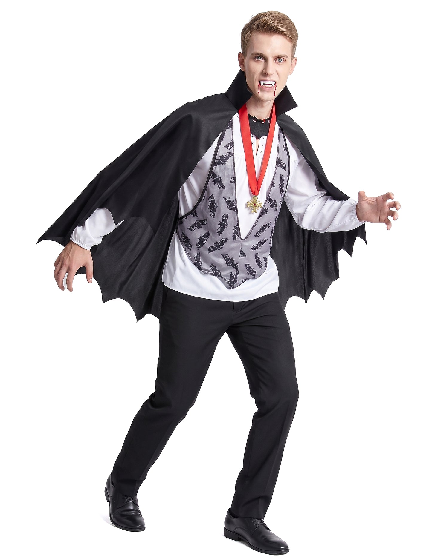 Disfarce de homem Drácula para Halloween