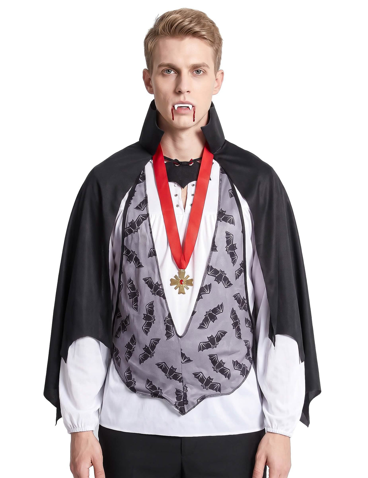 Disfarce de homem Drácula para Halloween