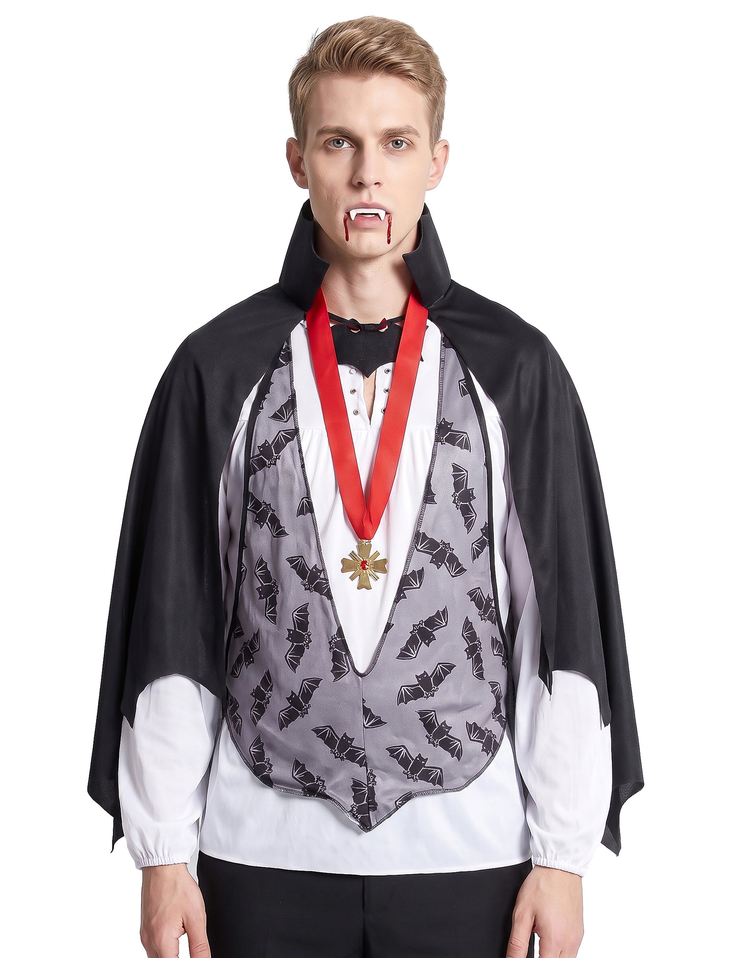 Disfarce de homem Drácula para Halloween